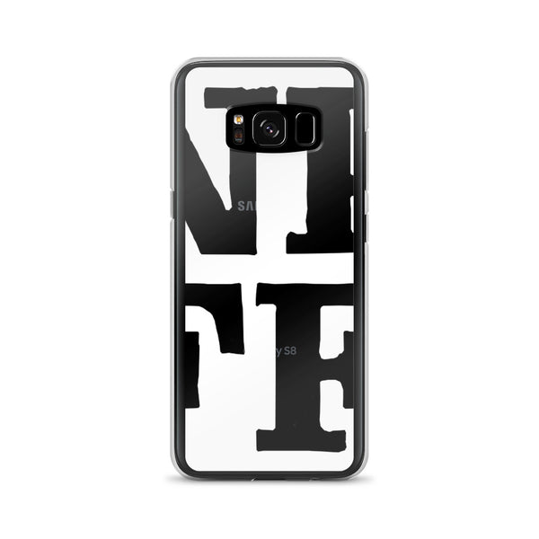 Samsung Case with white NPFF block logo and #igotthis